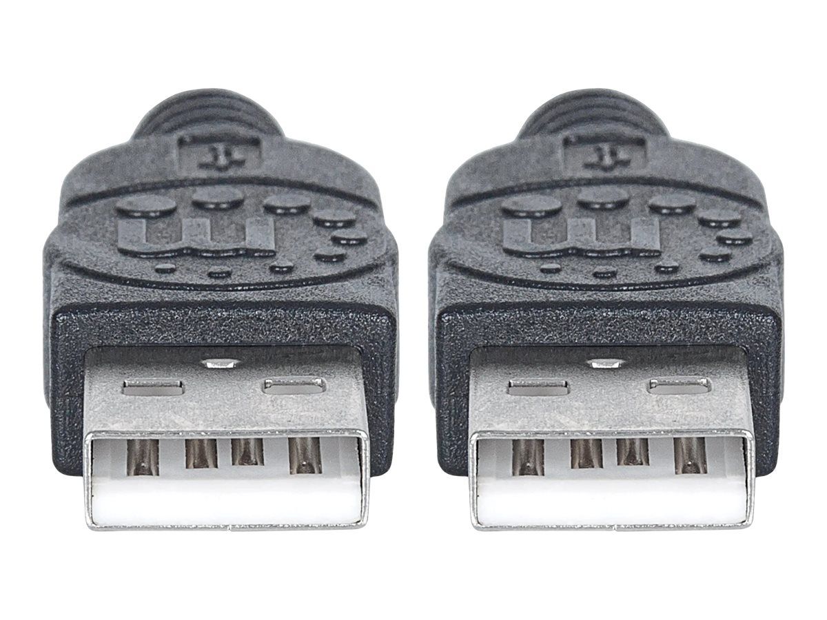 Manhattan USB-A to USB-A Cable, 1m, Male to Male, 480 Mbps (USB 2.0)