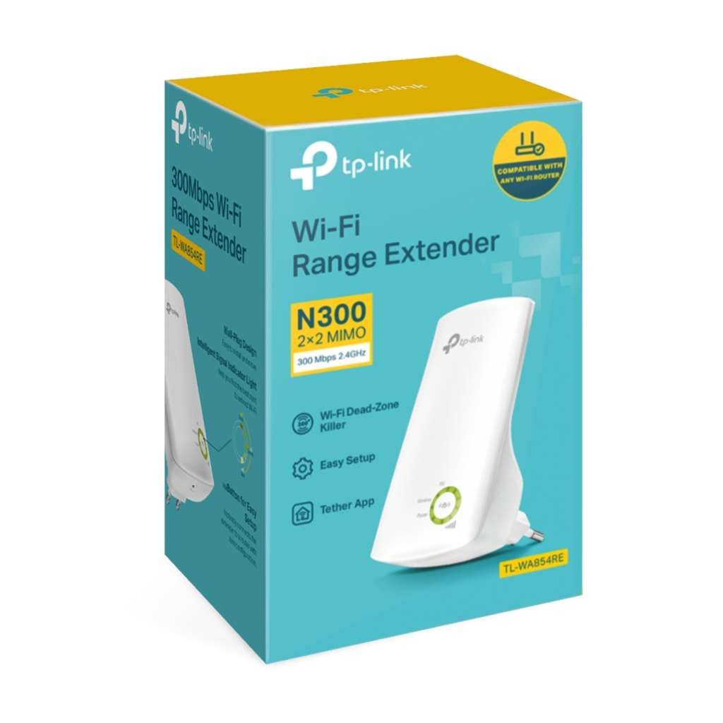 TP-LINK TL-WA854RE 300Mbps Universal WiFi Range Extender - Wi-Fi-Range-Extender - 802.11b/g/n
