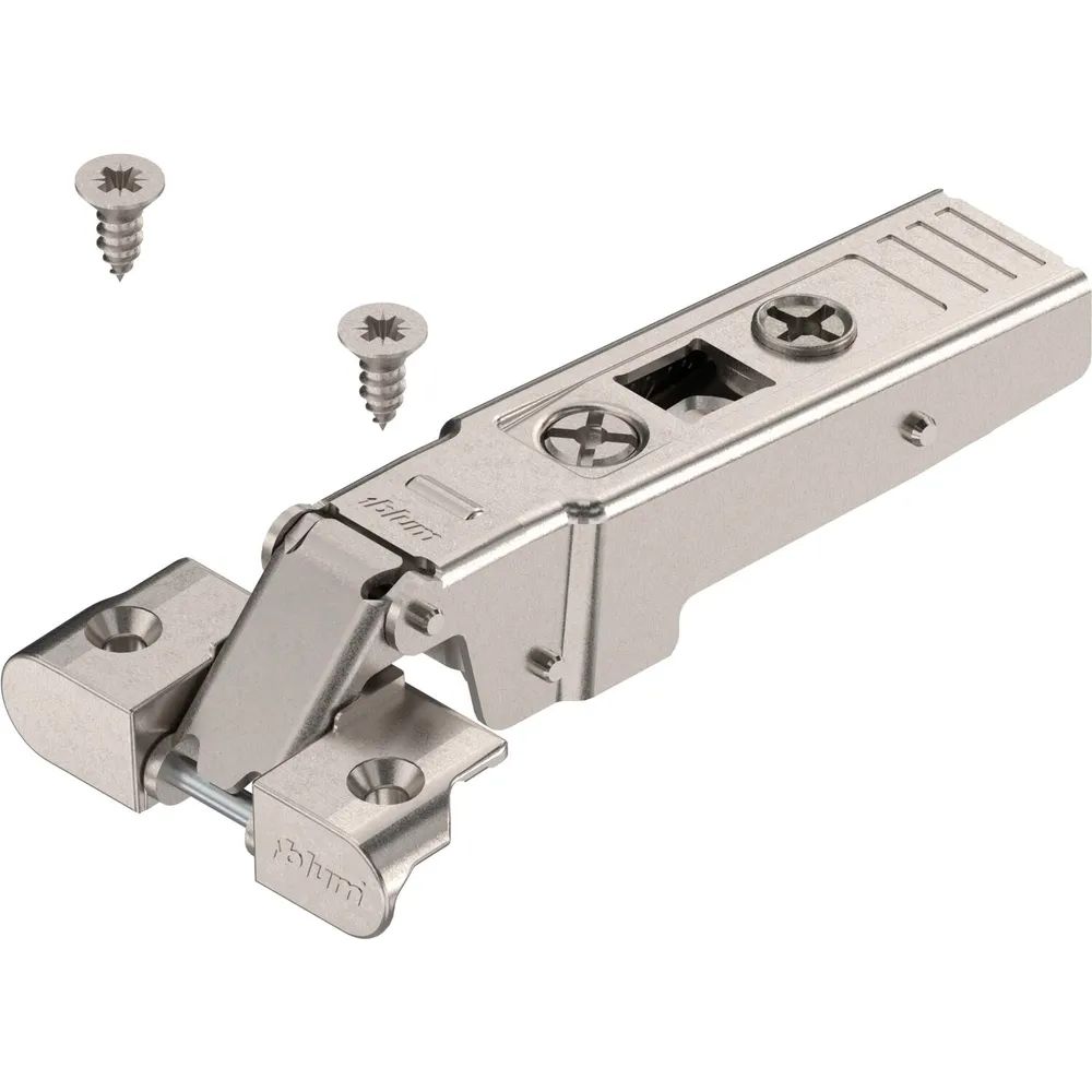 BLUM CLIP top Alurahmenscharnier 95°, gerade ohne Feder, Schrauben