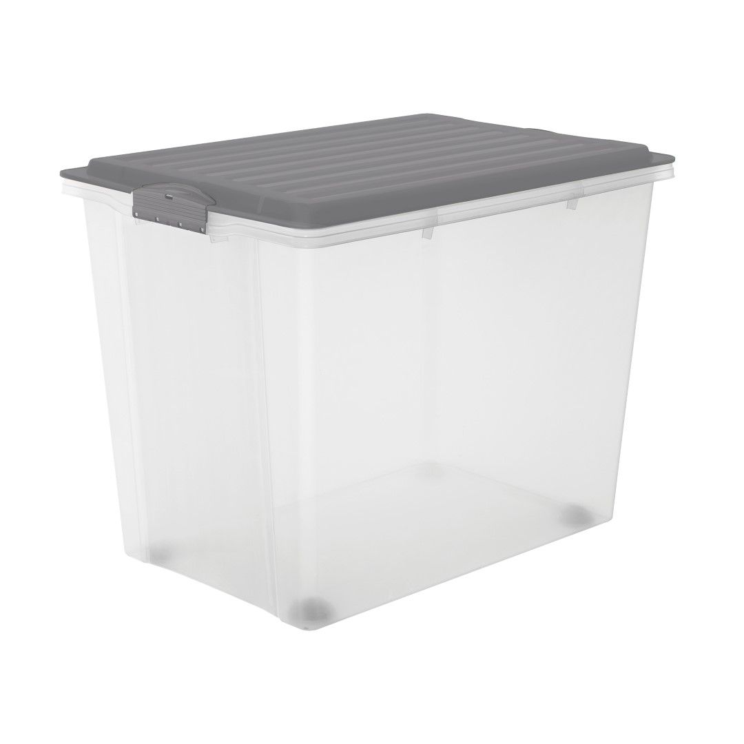 Rotho Stapelbox A3 mit Rollen, 70 l COMPACT