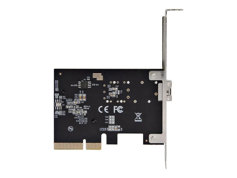 StarTech.com Startech 10Gbe PCI Express SFP+ Netzwerkkarte - LWL Netzwerkkarte mit SFP+ Port - Open SFP+ für MSA-konforme LWL/Glasfaser/Kupfer Module/Direct-Attach Kabel - 10Gbit LWL PCIe NIC (PEX10GSFP)