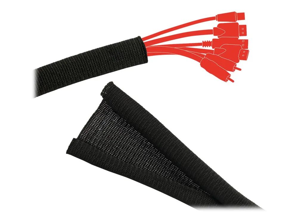 Label-the-cable LTC PRO CABLE TUBE - Kabelschlauch - 25 m - Schwarz