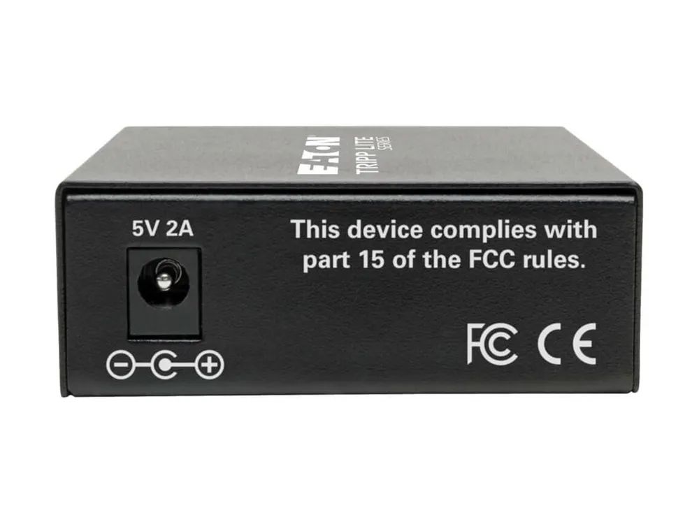 Tripp Eaton Tripp Lite Series Gigabit Singlemode Fiber to Ethernet Media Converter, SMF 10/100/1000 SC, 1310 nm, 20 km (12.4 mi.)
