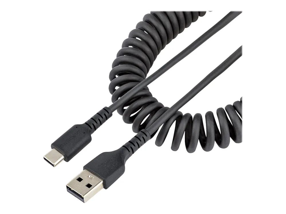 StarTech.com 1m USB A auf USB C Kabel, Spiralkabel, USB 2.0 handy kabel - USB-Kabel - USB (M)