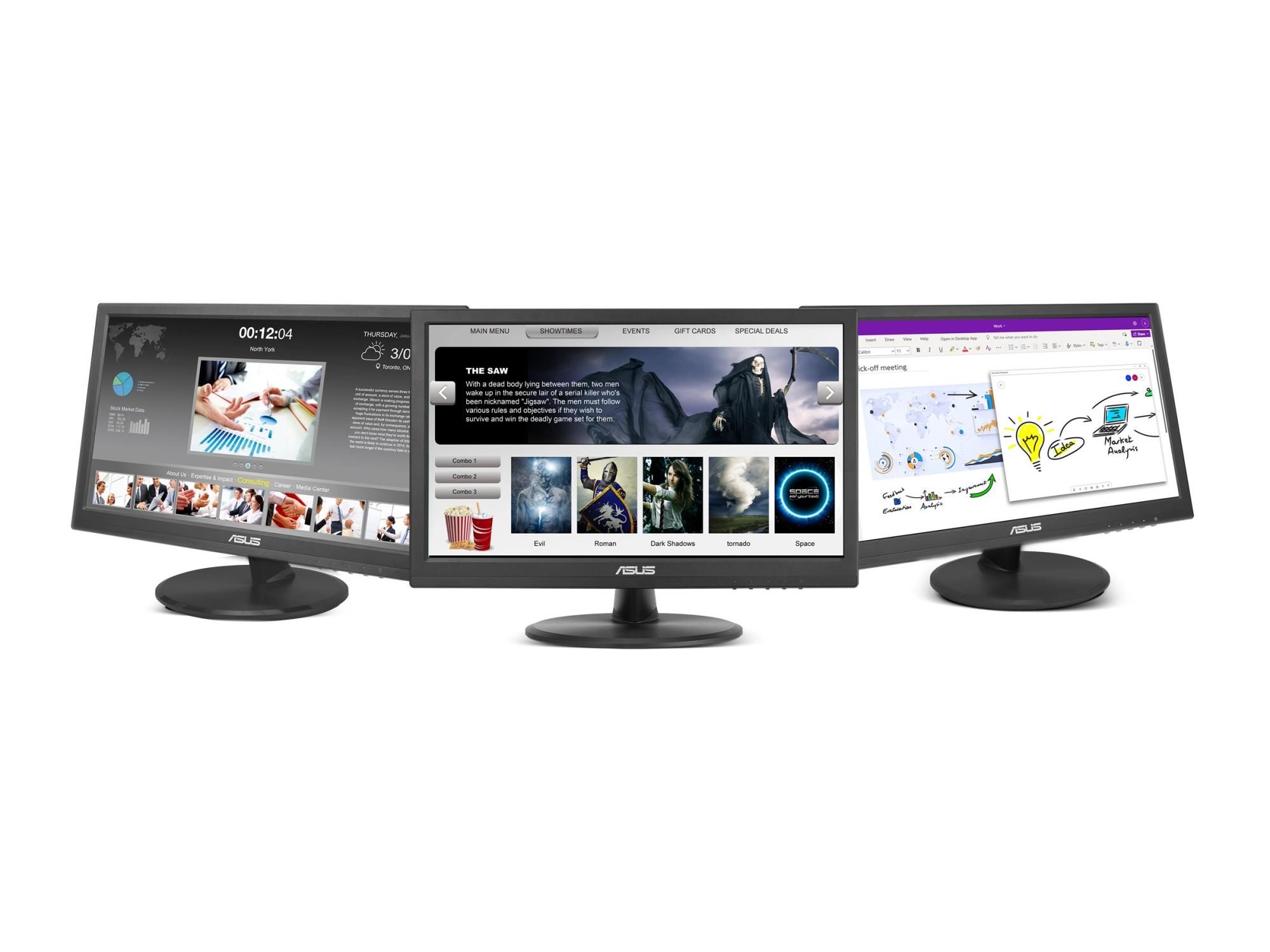 ASUS VT169HE - LED-Monitor - 40.6 cm (16") (15.6" sichtbar)