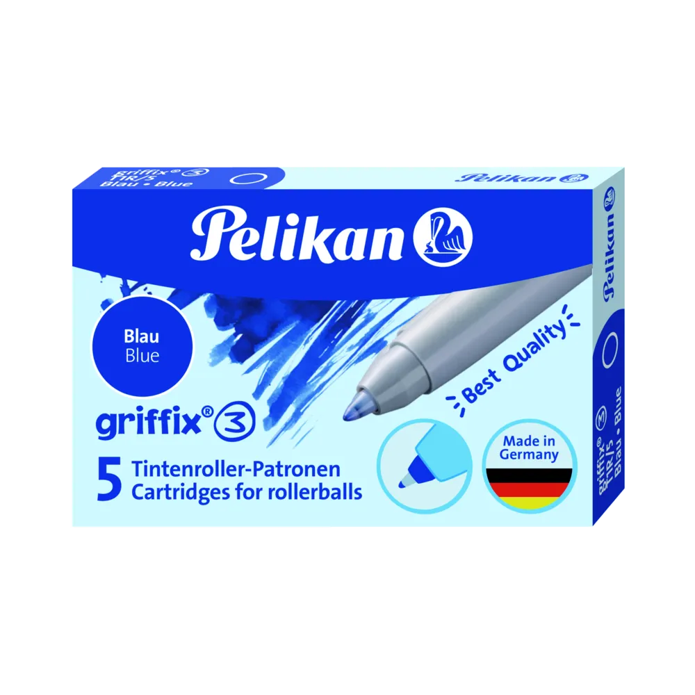 Pelikan griffix® Tintenschreiberpatrone, Blau, 5 Stück