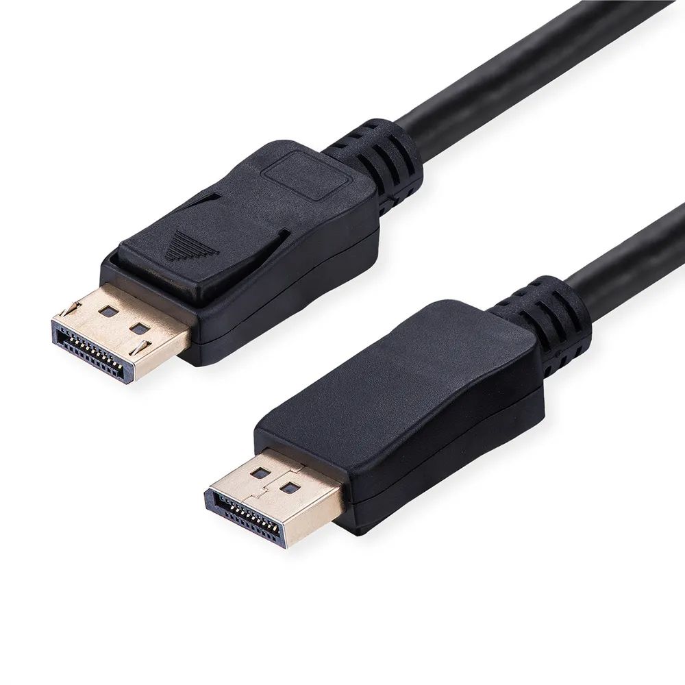VALUE DisplayPort Kabel, v2.1, 16K, 80Gbit/s, DP ST - ST, schwarz, 1 m