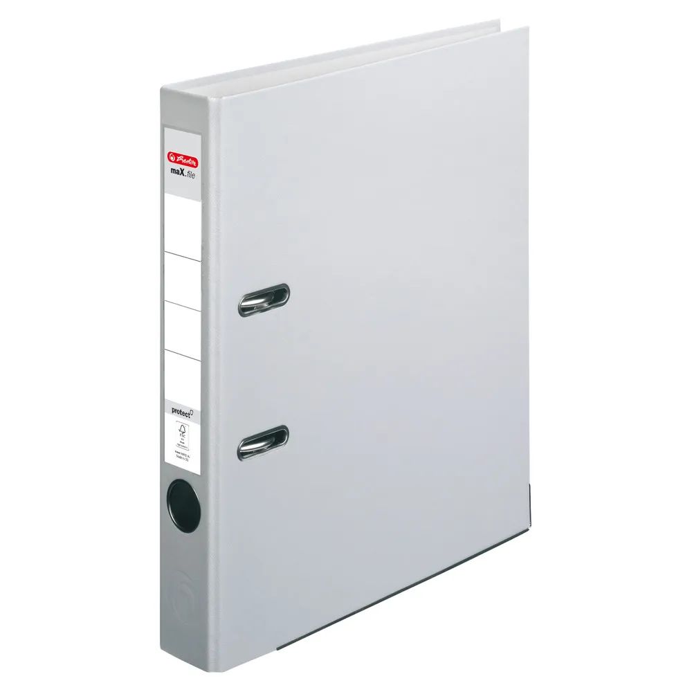 herlitz Ordner maX.file protect A4 5cm grau