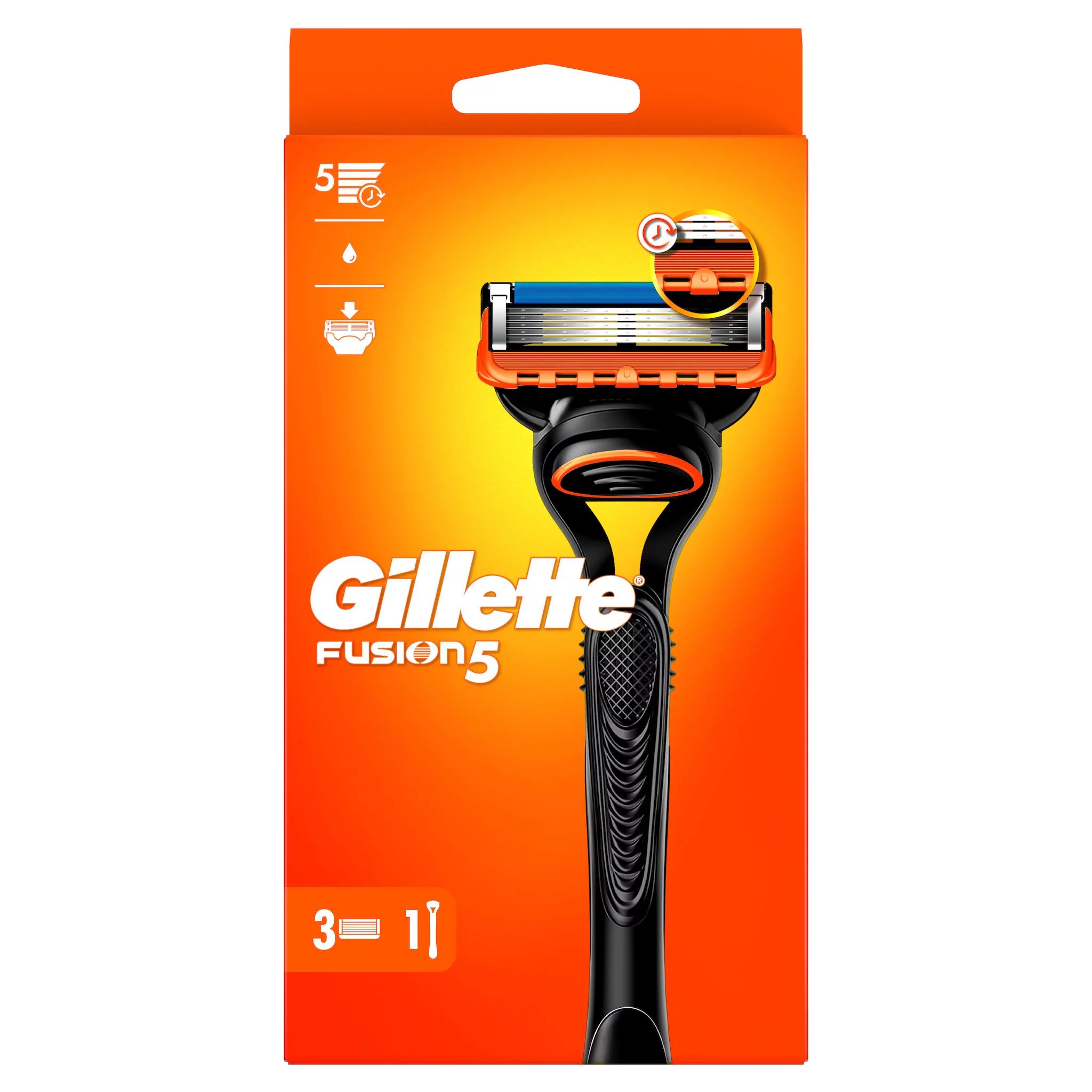 Gillette Fusion5 Systemklingen 3er+Handstück