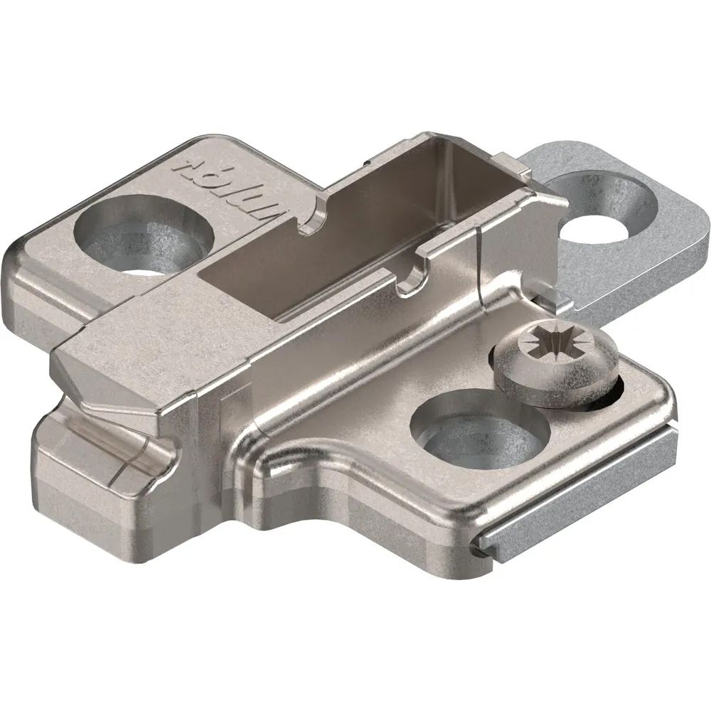 BLUM CLIP Kreuzmontageplatte, Zink, Systemschrauben Distanz 3 mm