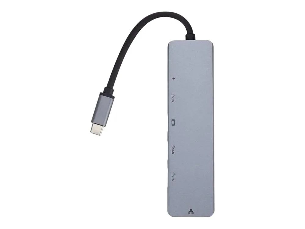 eSTUFF 6-in-1 Mobile Hub - Dockingstation - USB-C