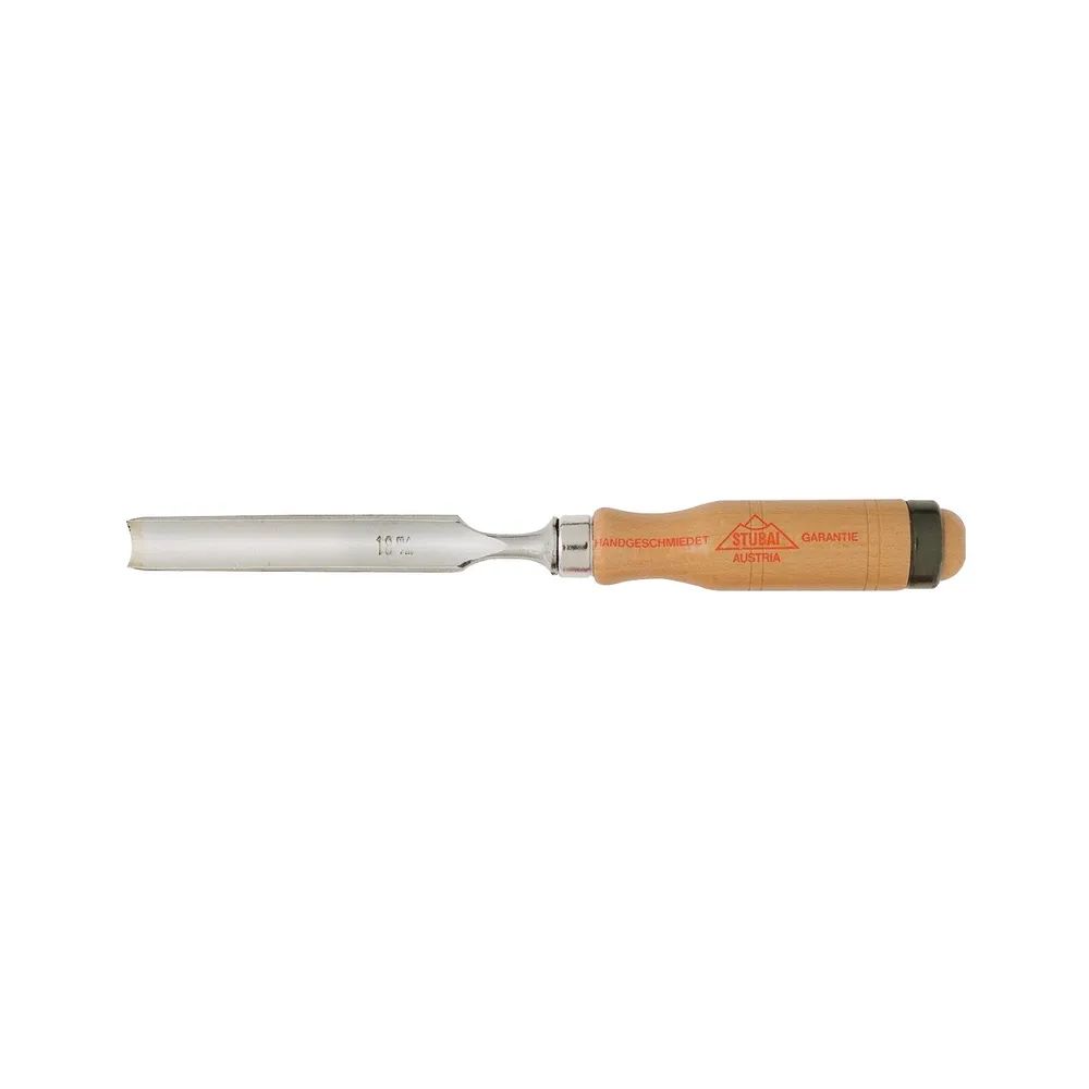 STUBAI Hohleisen mit Holzheft Breite 6 mm