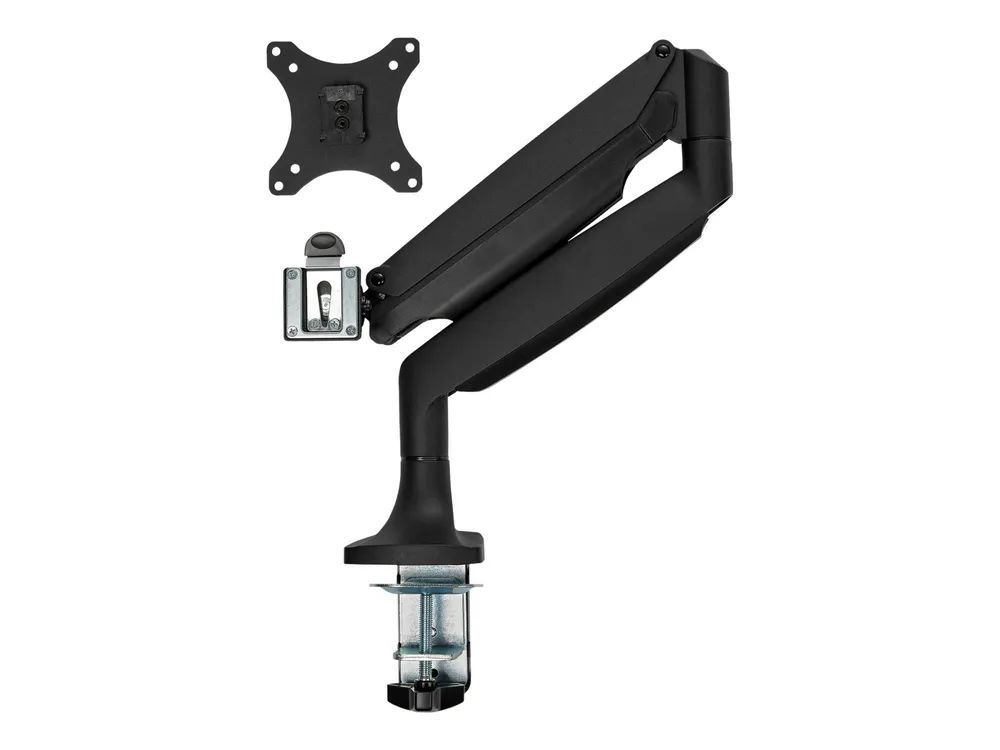 StarTech.com Monitorarm - Tischbefestigung - frei beweglich - bis zu 9 kg Bildschirme - VESA - robustes Aluminium - schwarz - Befestigungskit - einstellbarer Arm - für LCD-Display - robustes Aluminium - Schwarz - Bildschirmgröße: 33.5-81.3 cm (13.1"-