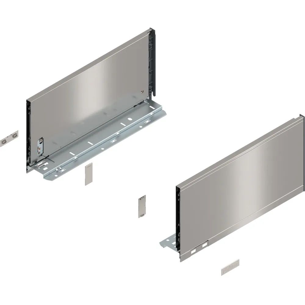 BLUM LEGRABOX pure Zarge Höhe C, NL 350, INOX (Anti-Fingerprint)