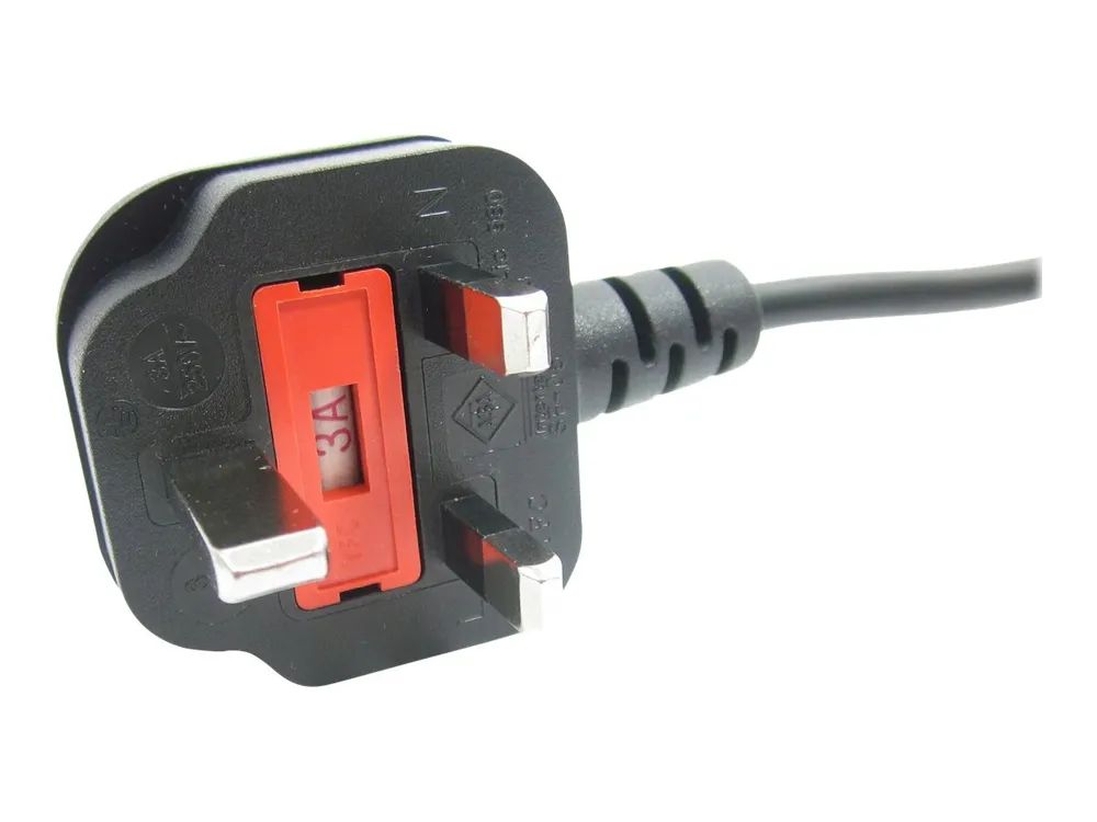 StarTech.com 1 m GB Laptop Ladekabel, BS 1363 auf C5, 2,5A 250V, 18AWG, Notebook / Laptop Ersatzstromkabel, UK Laptop Netzteil Stromkabel, Kleeblatt/Mickey Mouse Netzkabel (PXTNB3SUK1M)