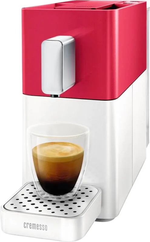 Cremesso Kaffeekapselautomat Easy Heart Red / Shell White