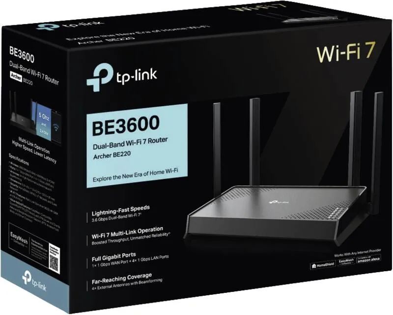 TP-Link Archer BE220 (Wi-Fi 7) WL-Router