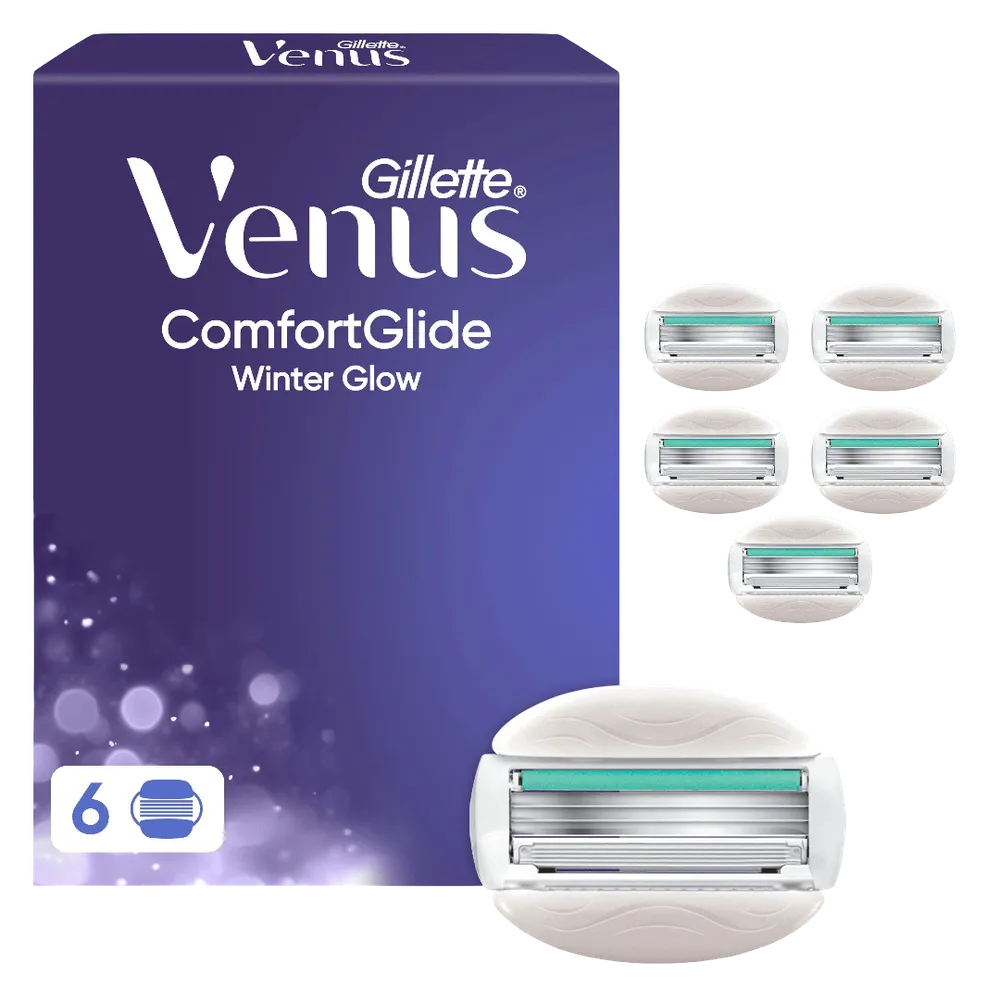 Gillette Venus Comfortglide Winter Glow Systemklingen 6er