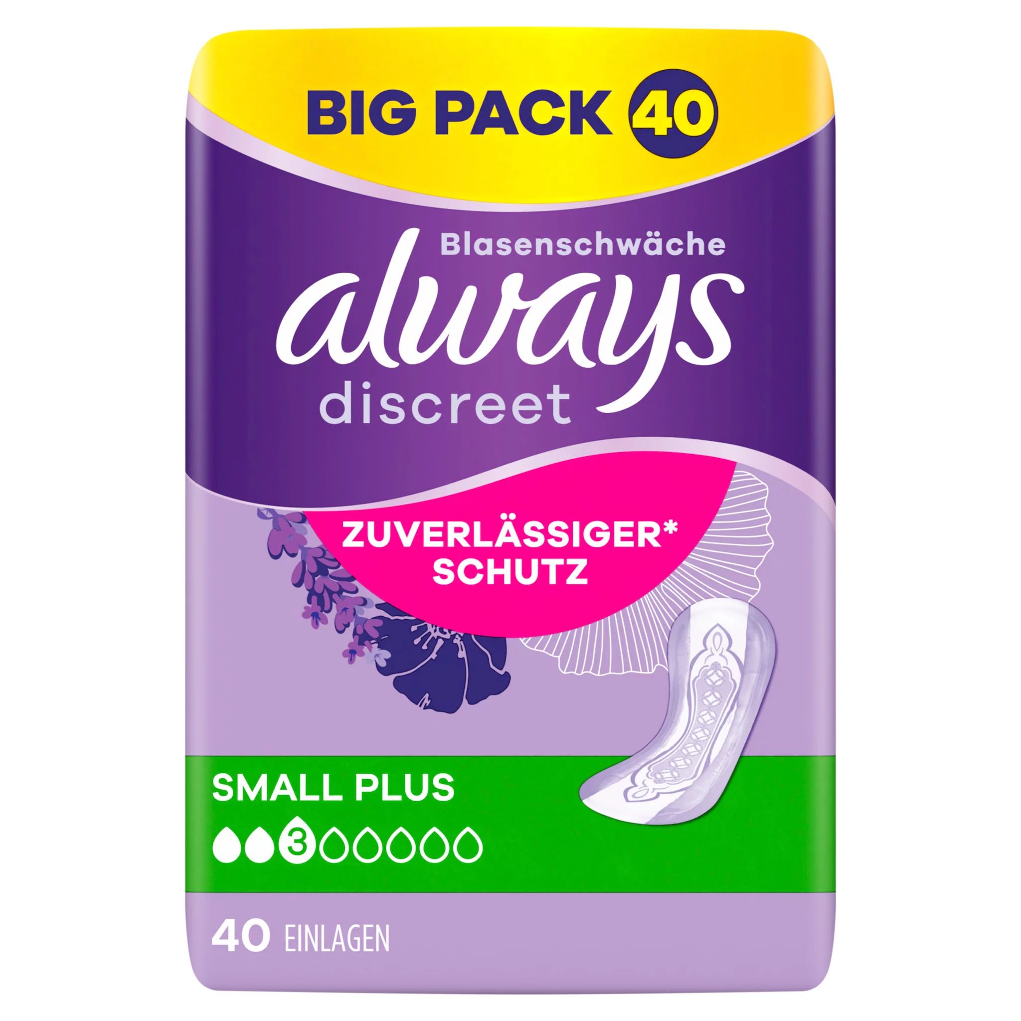 always Discreet Inkontinenz Small Plus Big Pack 40