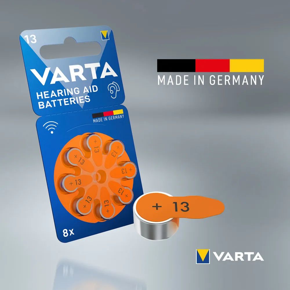 VARTA Hearing Aid Batteries 13 Blister 8