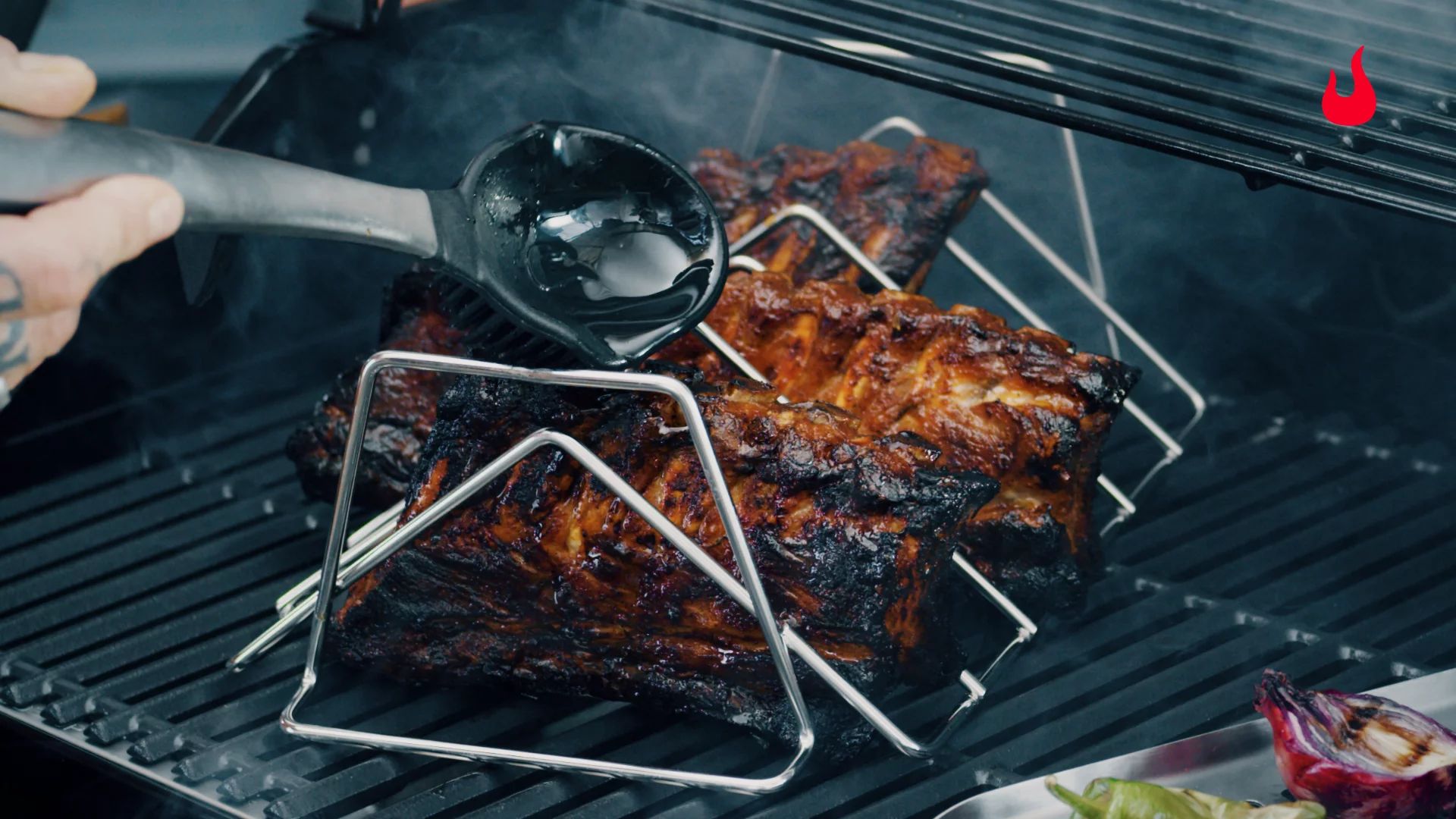 Char Broil GRILL+® Rippen- und Bratenhalter