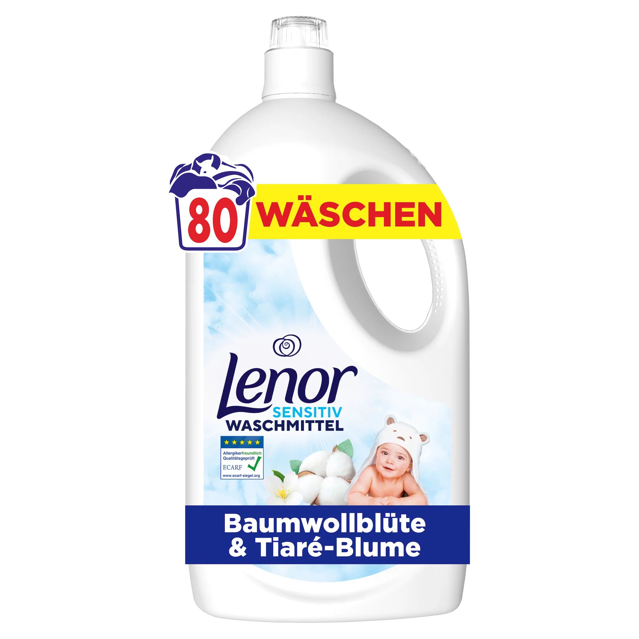 Lenor WM Flüssig Sensitiv 3,6L - 80WL