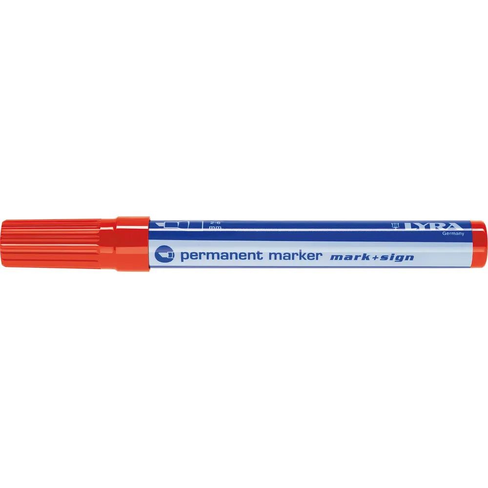 LYRA Permanent-Marker 111 Strichbreite 2-6 mm rot schräge Spitze