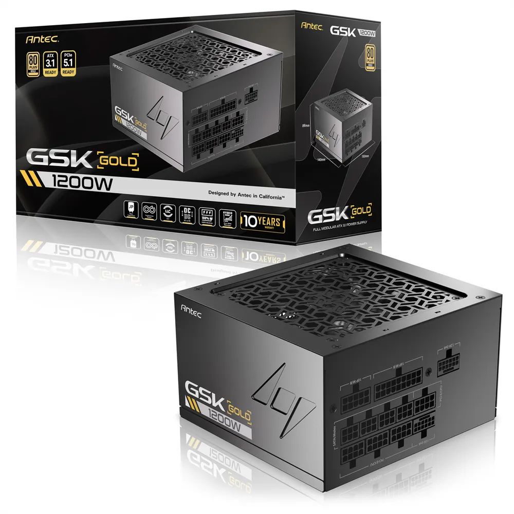 ANTEC GSK 1200 ATX3.1 1200 W Vollmodulares 80 PLUS Gold-Netzteil