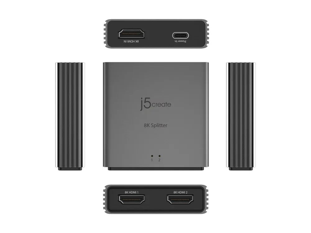 j5create JDSH812 - Video-/Audio-Splitter - 8K