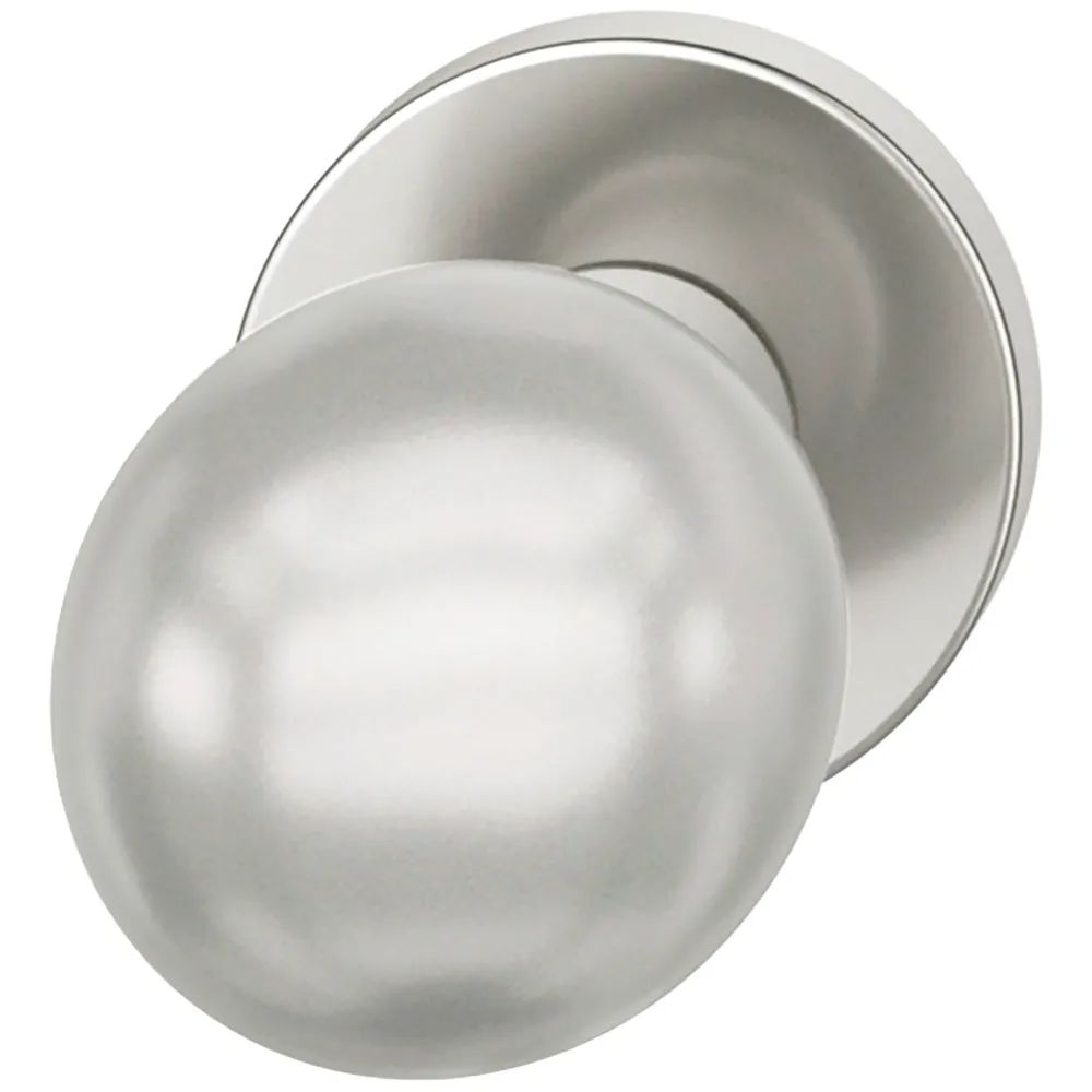 FSB Türknopf 23 0802 03600 FH-AGL fest auf Rosette,Aluminium silber eloxiert