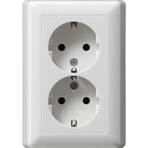 Gira SCHUKO-DOPPELSTECKDOSE UP / GIRA 078003RWS GL.SYST.55 078003