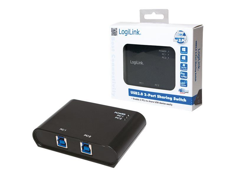 LogiLink USB 3.0 Sharing Switch - USB-Umschalter für die gemeinsame Nutzung von Peripheriegeräten