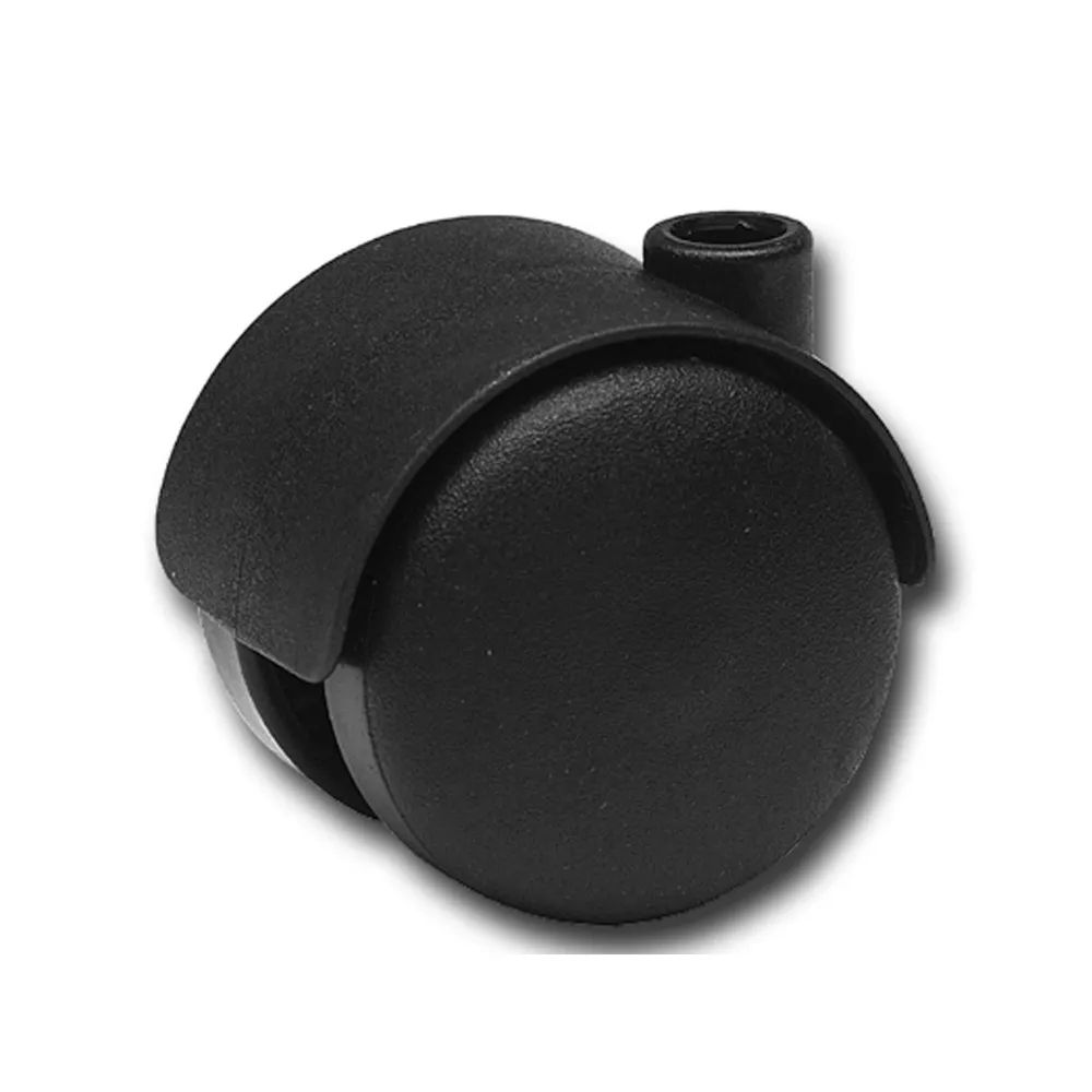 Sun Chain Trading Co., Ltd Furniture Hardware Doppel-Lenkrolle Kunststoff-Rad schwarz 50 mm 50 kg