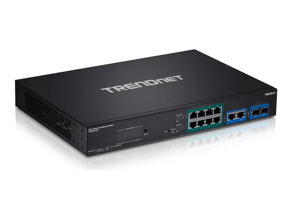 TRENDnet TPE 3012LS - Switch - Smart - 8 x 10/100/1000 (PoE+)