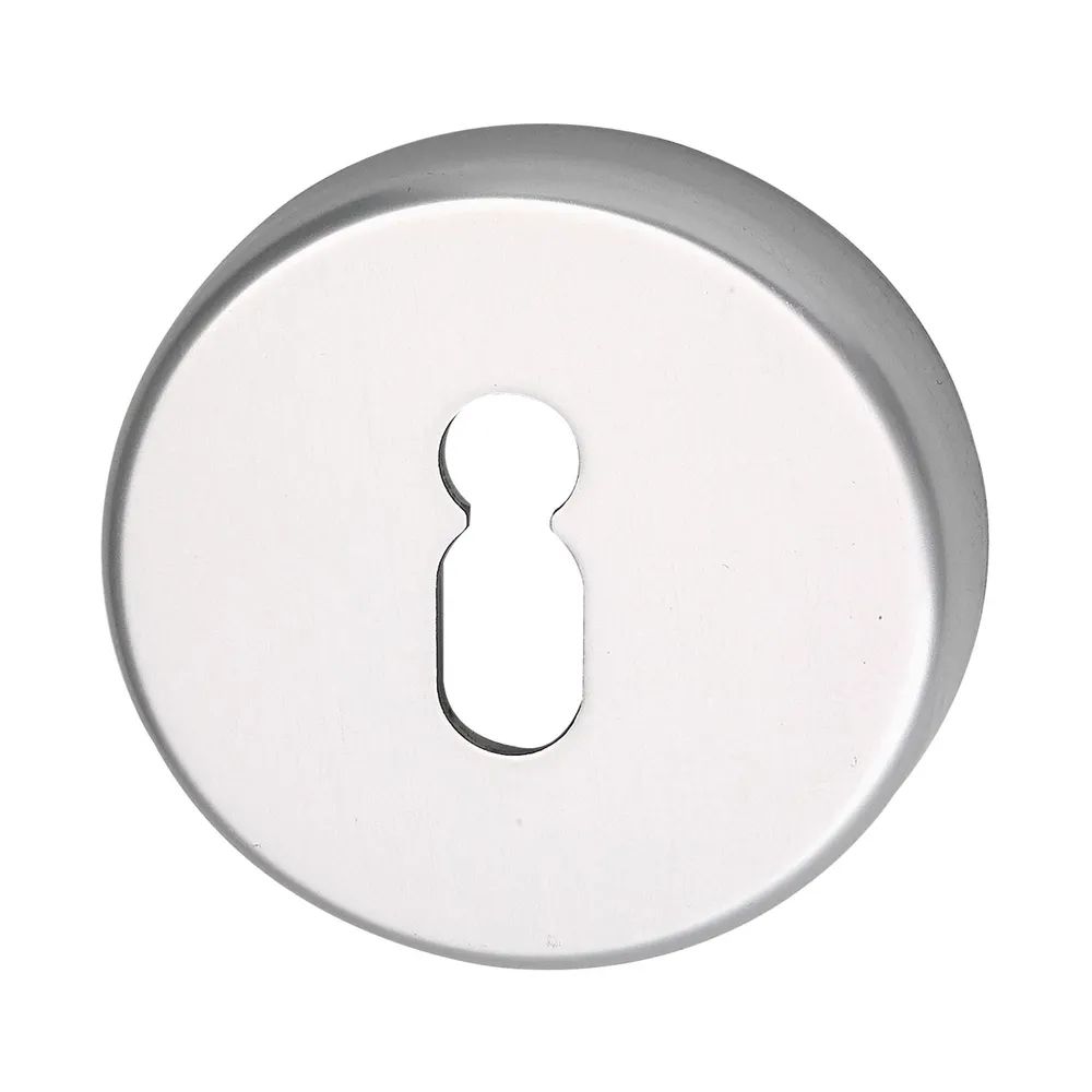 Grundmann Schlüsselrosette BB WG ø 50 mm, mit Universalträger U, silber eloxiert