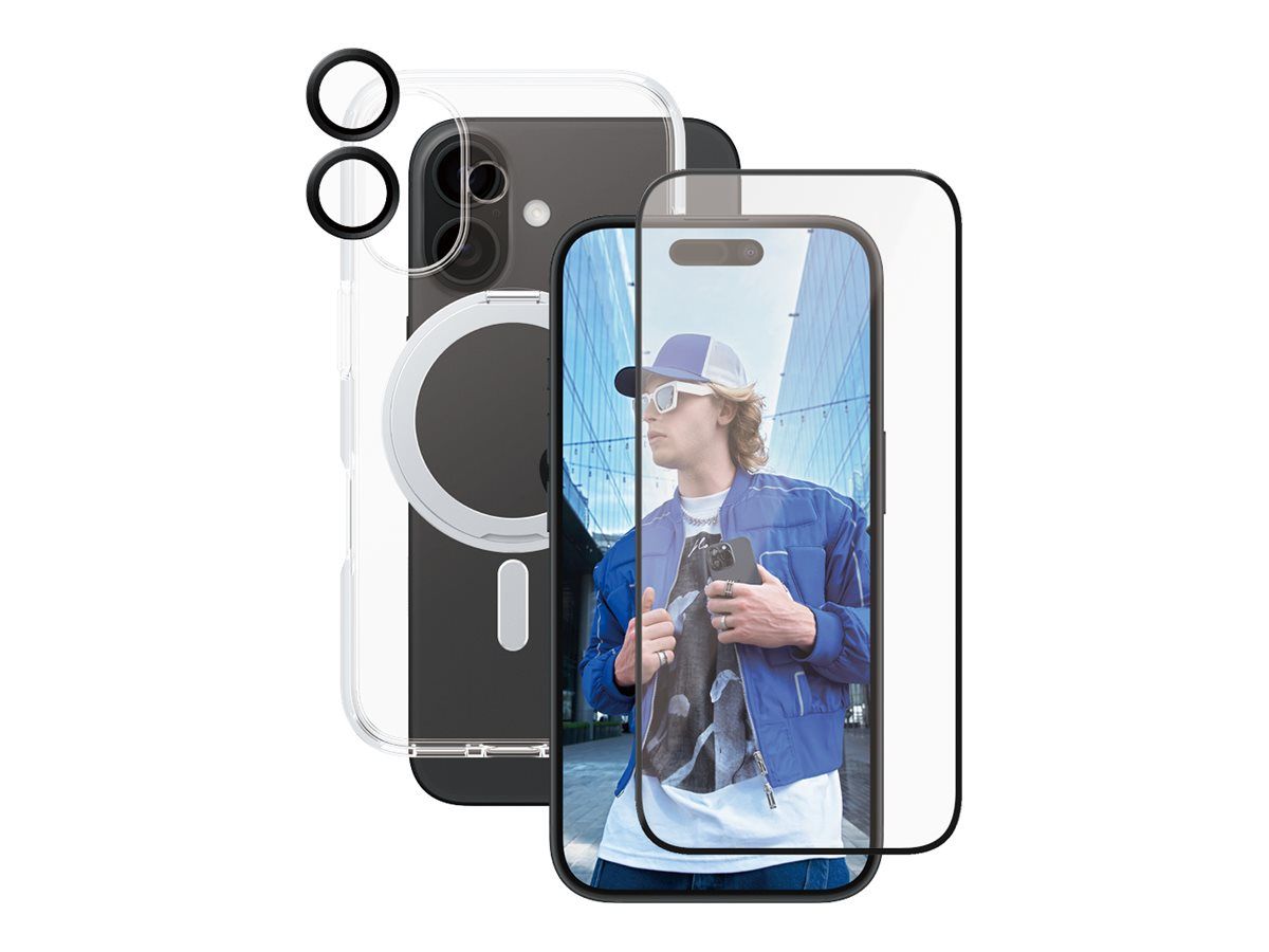 PanzerGlass CARE by PanzerGlass - 3-in-1 Schutzpacket - hintere Abdeckung für Mobiltelefon - Keramik - kompatibel mit MagSafe - Polycarbonat, Thermoplastisches Polyurethan (TPU)