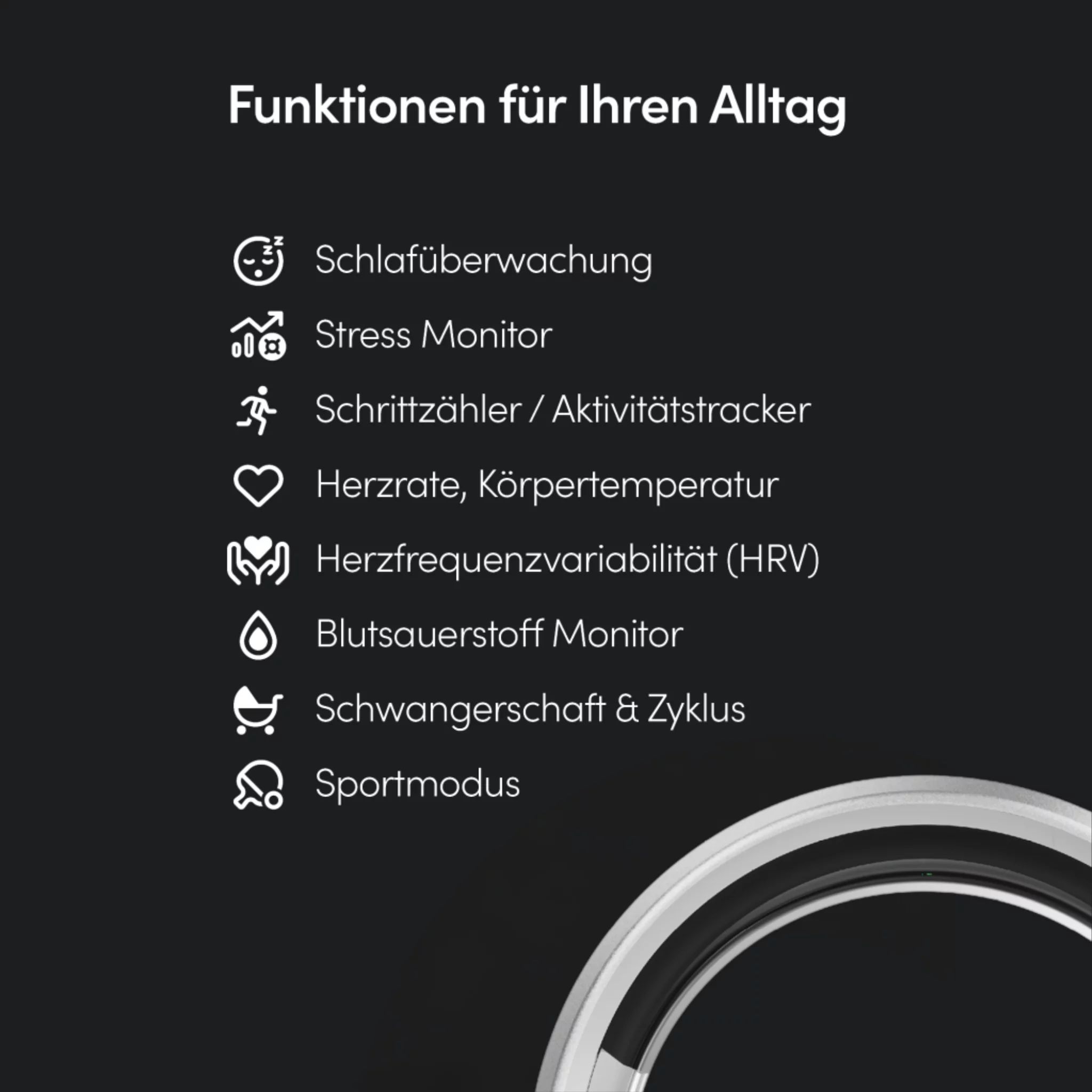 nextRing black Größe matt 12