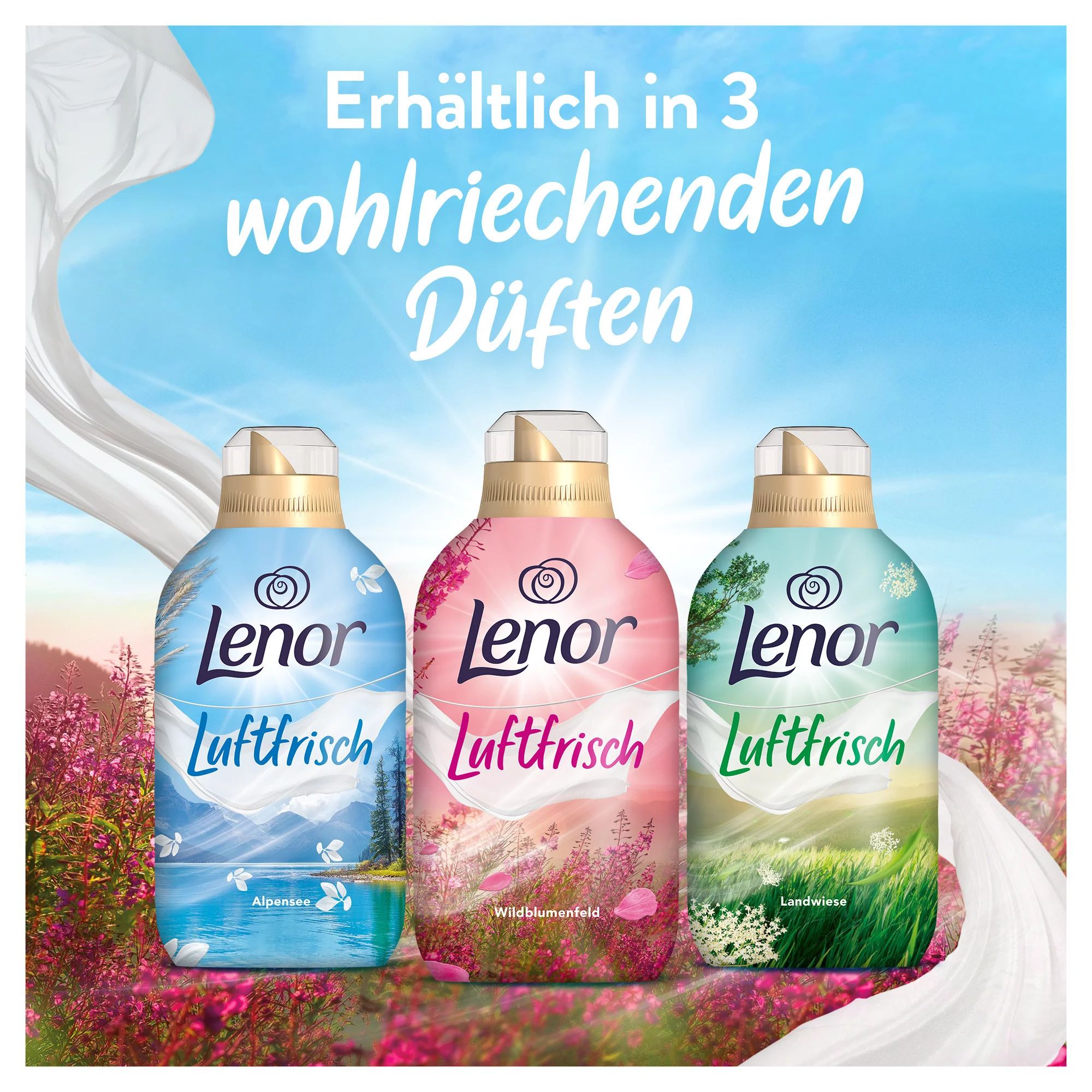 Lenor Luftfrisch Flasche Wildblumenfeld, 1064ml 76WL