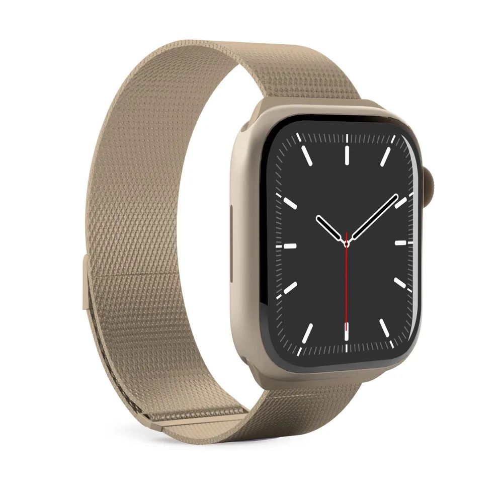 PURO MILANESE Band für Apple Watch 42/44/45/49mm, champagne