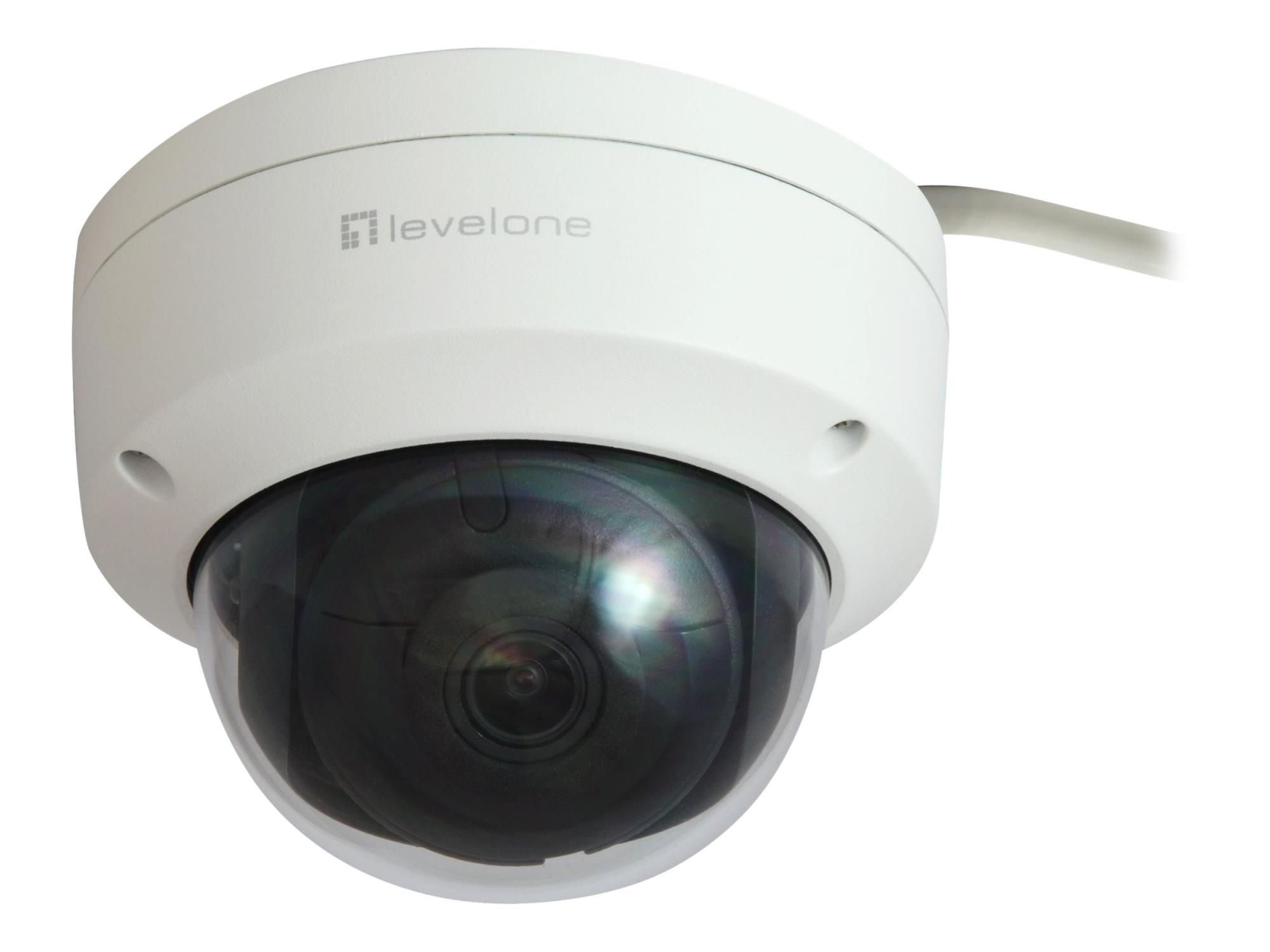 LevelOne GEMINI series FCS-3403 - Netzwerk-Überwachungskamera - Kuppel - Außenbereich - Vandalismussicher / Wetterbeständig - Farbe (Tag&Nacht)