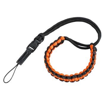 Hama Handschlaufe "Braid 20", Schnellverschluss, Länge 20 cm, Schwarz/Orange