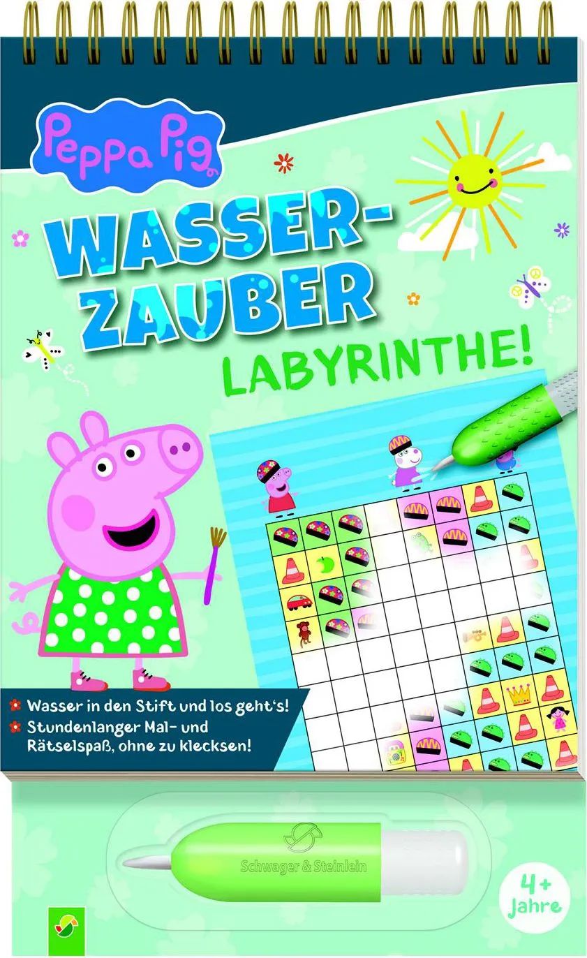 Naumann & Göbel Verlagsgesellschaft Wasserzauber Labyrinthe Peppa Pig