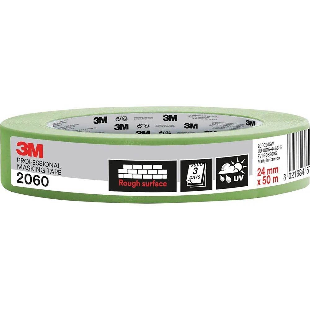 3M Abdeckklebeband 2060, 0,15mm x 24mm x 50m grün