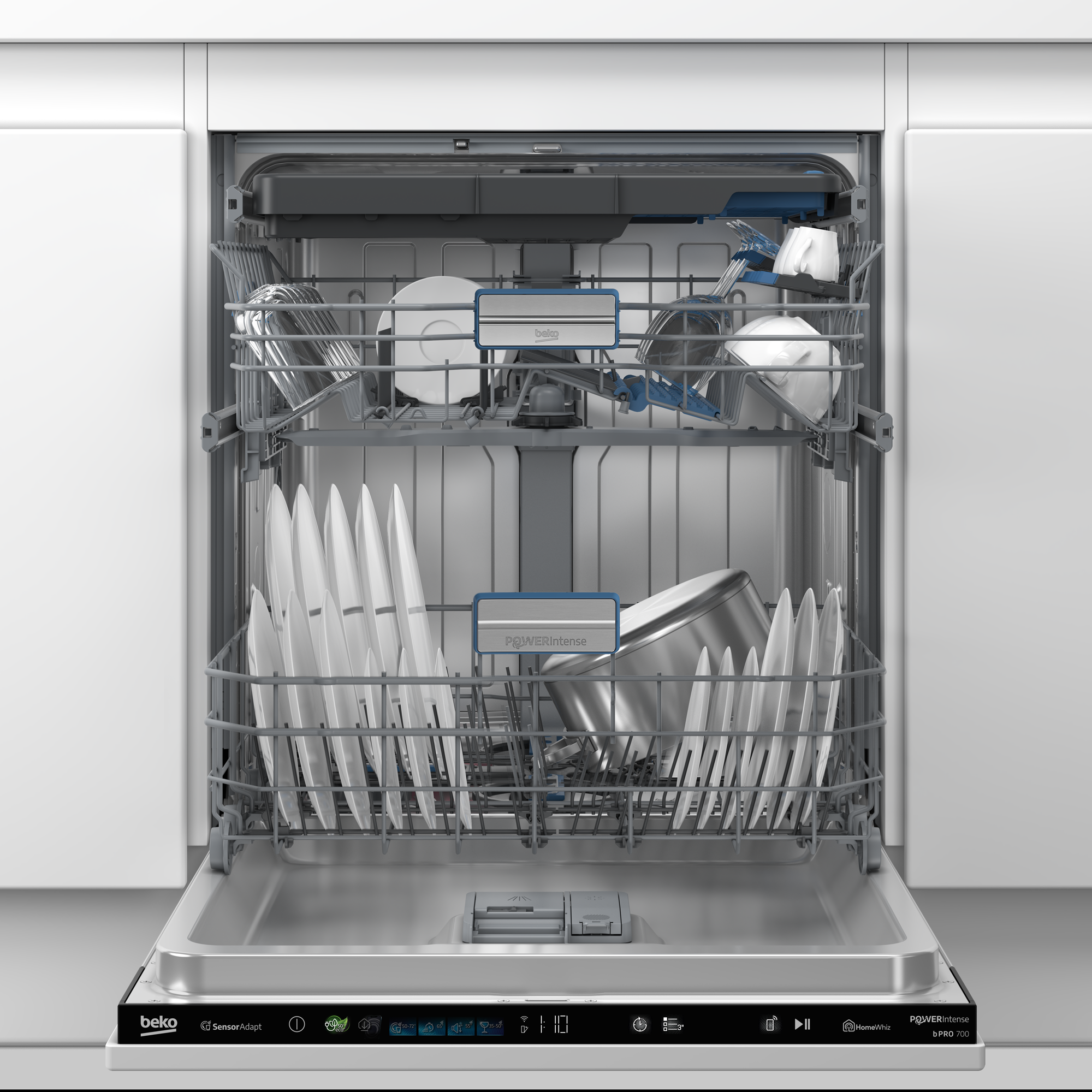 Beko BDIN4S560WP Geschirrspüler Vollintegrierbar mit WiFi -60cm - 15 MG