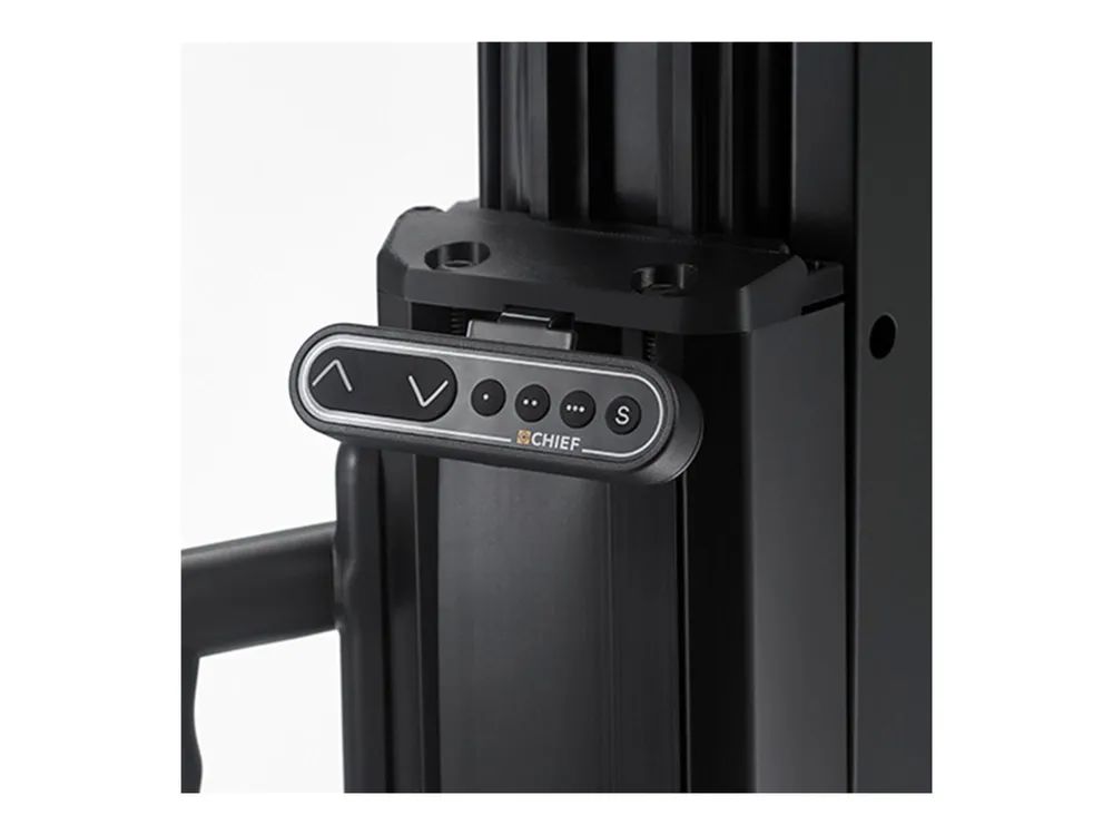 Chief XL Electric Height Adjust Cart - Wagen - motorisiert - für Flachbildschirm - Schwarz - Bildschirmgröße: 127-203.2 cm (50"-80")