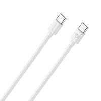 RealPower 404306 - 1 m - USB C - USB C - USB 2.0 - 0,48 Gbit/s - Weiß