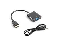 Lanberg AD-0017-BK - 0,2 m - VGA (D-Sub) - HDMI Typ A (Standard) - Männlich - Weiblich - 1920 x 1200 Pixel