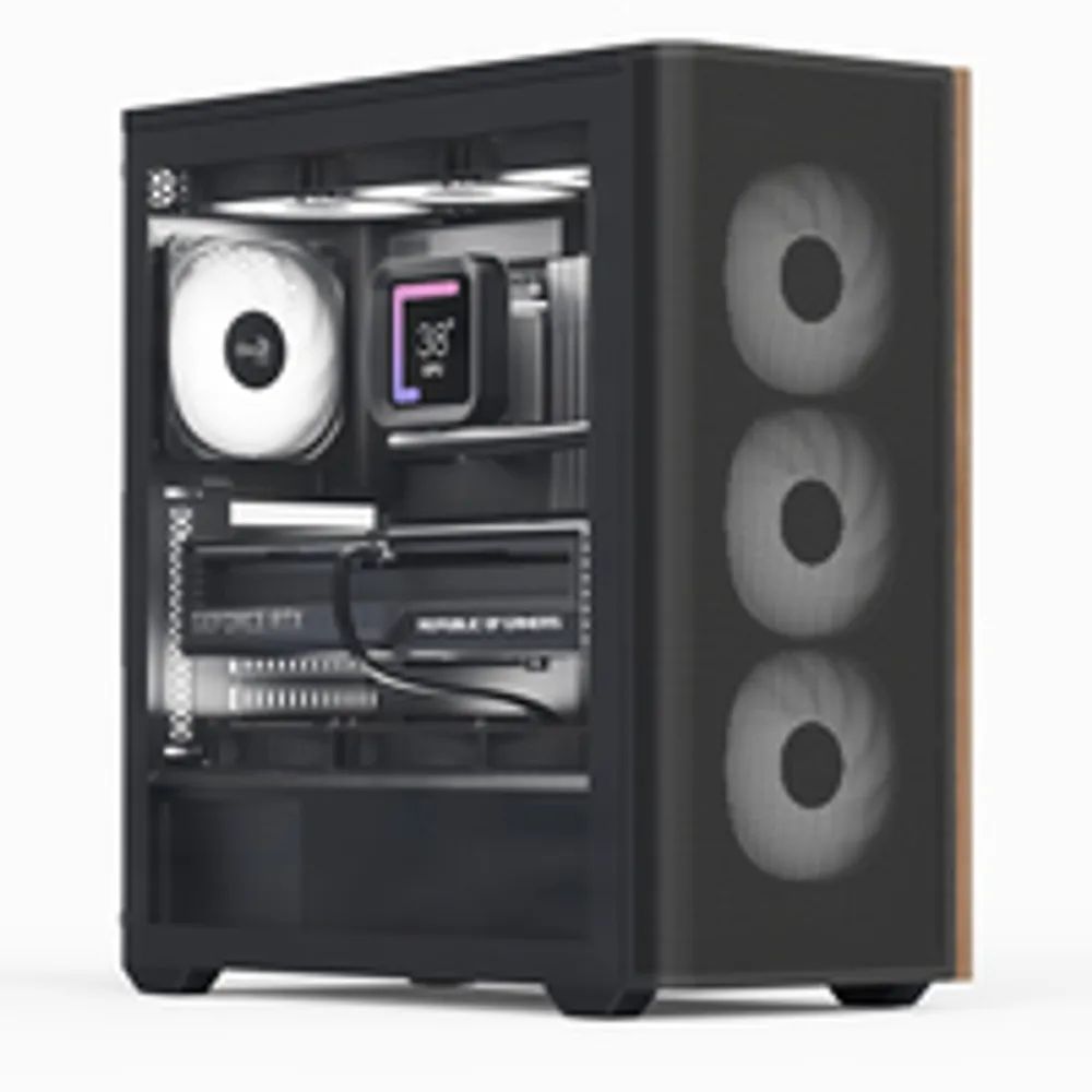 AEROCOOL ADVANCED TECHNOLOGIES Geh Midi D501A-G-WT-v2 W/Wood/ATX - ATX - ATX