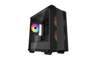 Deepcool CC360 ARGB - Mini Tower - PC - Schwarz - micro ATX - Mini-ITX - ABS - Stahl - Gehärtetes Glas - Multi