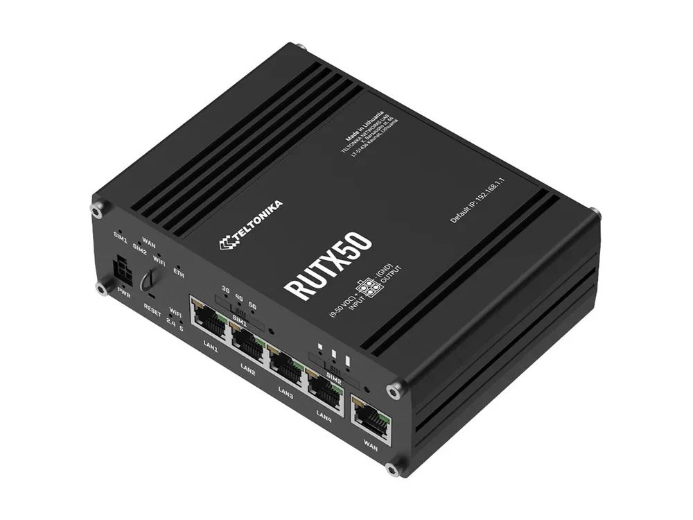Teltonika RUTX50 - Wireless Router - WWAN 4-Port-Switch